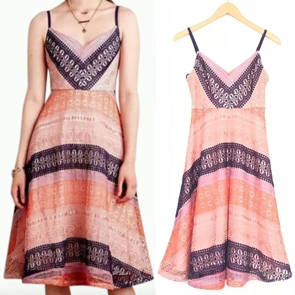 Anthropologie Maeve Summer Cottage Dress Lace